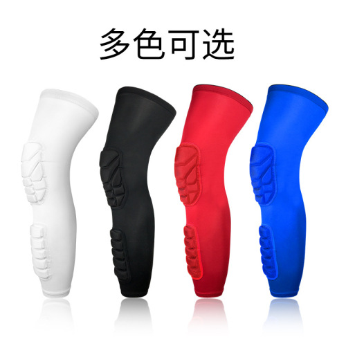 Cross-border sports knee warming breathable impact protection for large and small leg covers outdoor basketball soccer honeycomb impact protective gear