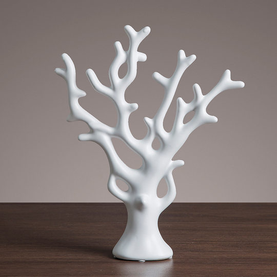 Decorations Home Simple European Style Ceramic Tree Simple Living Room TV Wine Cabinet Creative Jewelry Gifts Room Ornaments