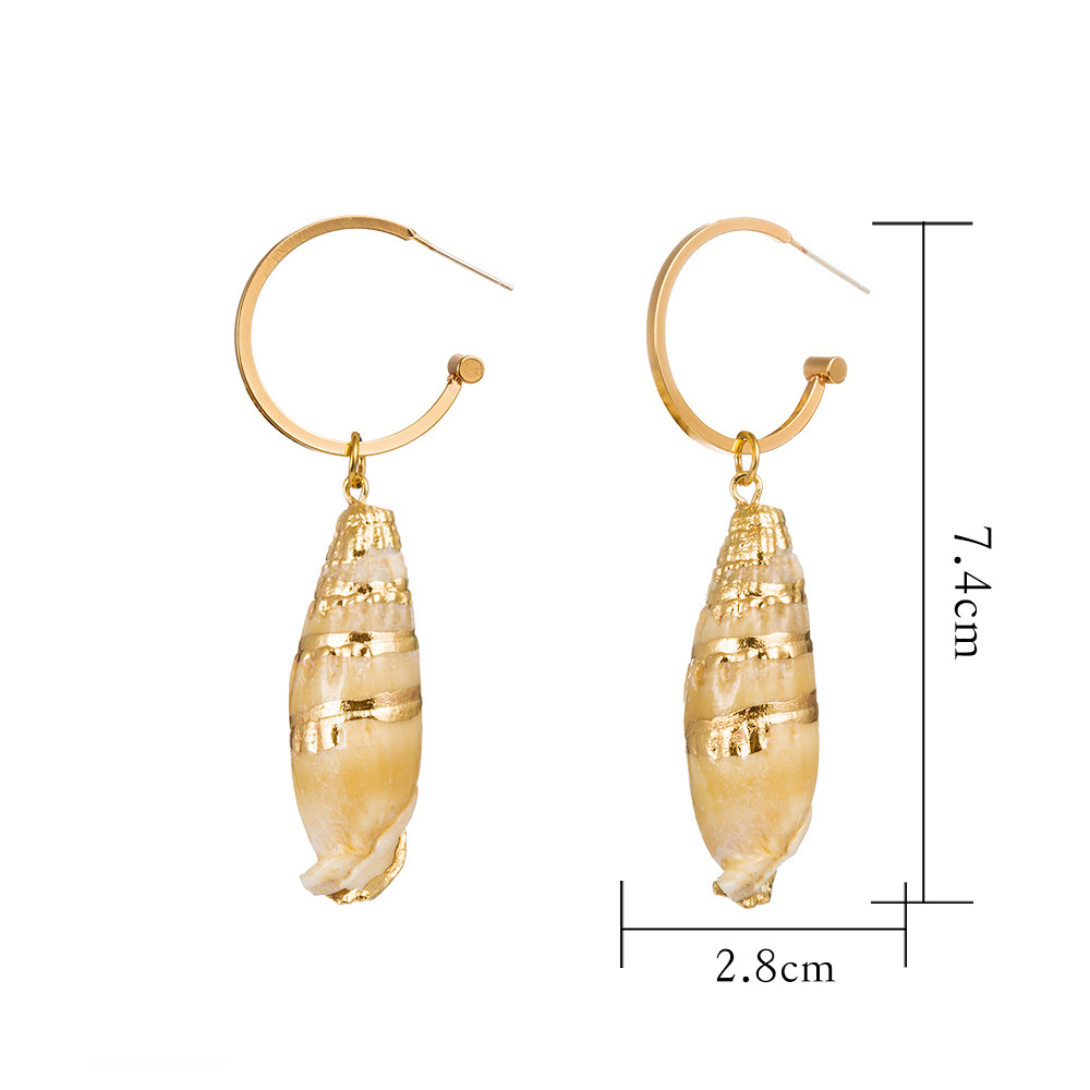 Fashion C Shape Plating Alloy Pearl Earrings display picture 1