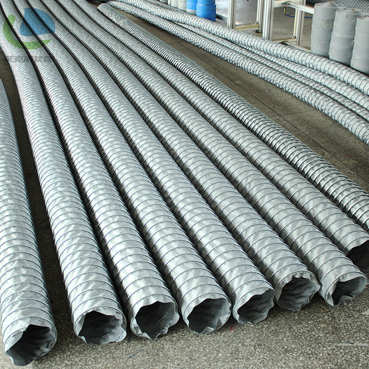 工厂直销耐高温阻燃通风软管 焊锡排烟耐高温软管 耐高温伸缩风管