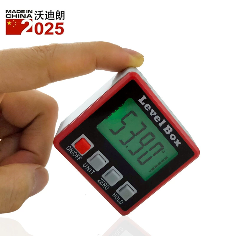 Electronic digital inclinometer slope gauge level protractor angle box protractor