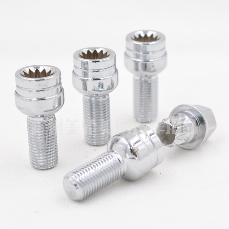 防盗螺丝 轮胎防盗螺杆 防盗轮锁 改装轮毂防盗螺栓 轮胎螺栓