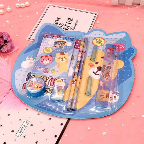 Creative stationery set gifts for primary school students gift box children's school supplies stationery set spree