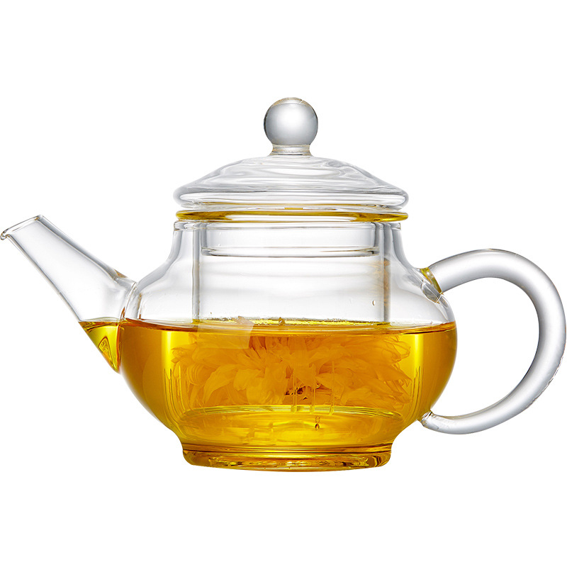玻璃茶壶耐热高温透明家用单壶加厚过滤功夫茶具泡茶壶