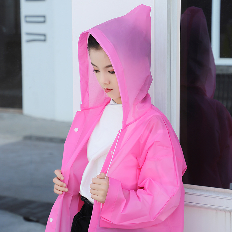 泰丰厂家直销旅游户外徒步雨衣时尚男女EVA加厚非一次性儿童雨衣|ru