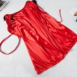 Шелковая сексуальная тонкая пижама, топ с чашечками, шорты, комплект, Amazon, в корейском стиле, короткий рукав, эффект подтяжки