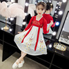 厂家童装2019秋季新款唐装女童汉服裙儿童中大童绣花连衣裙潮批发|ms