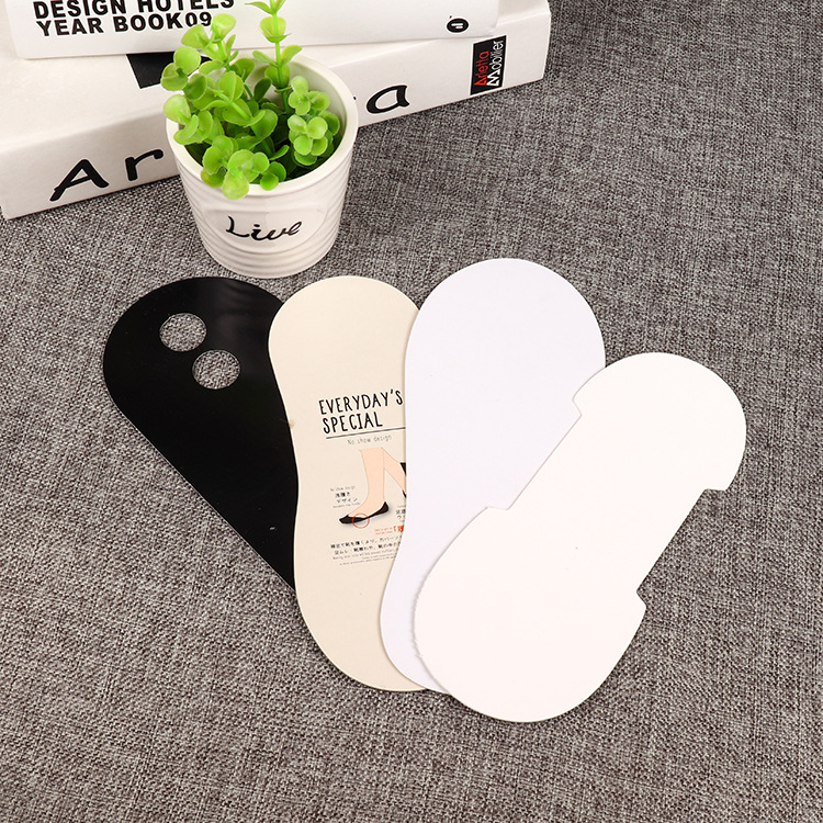 厂家直销男女隐形袜船纸类板版 内衬袜卡吊卡标签吊牌定做