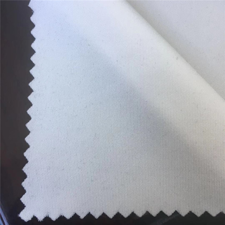 现货白色150D直贡呢面料复合里布 秋冬时尚大衣外套弹力针织布