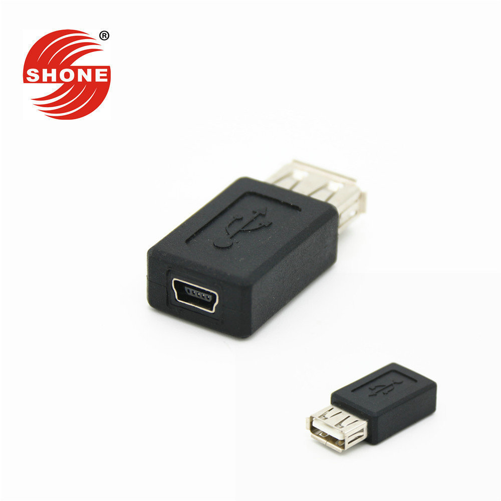 mini USB母头转USB母头转接头 迷你5pin转USB母转换头 T型口半包-阿里巴巴