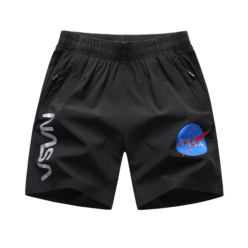 男士大码沙滩运动健身锻炼短裤中式五分裤nasa联名宽松大码8XL