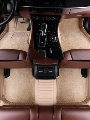 car full surround — Modelə uyğun ayaqaltı - beige-beige-velvet-blanket