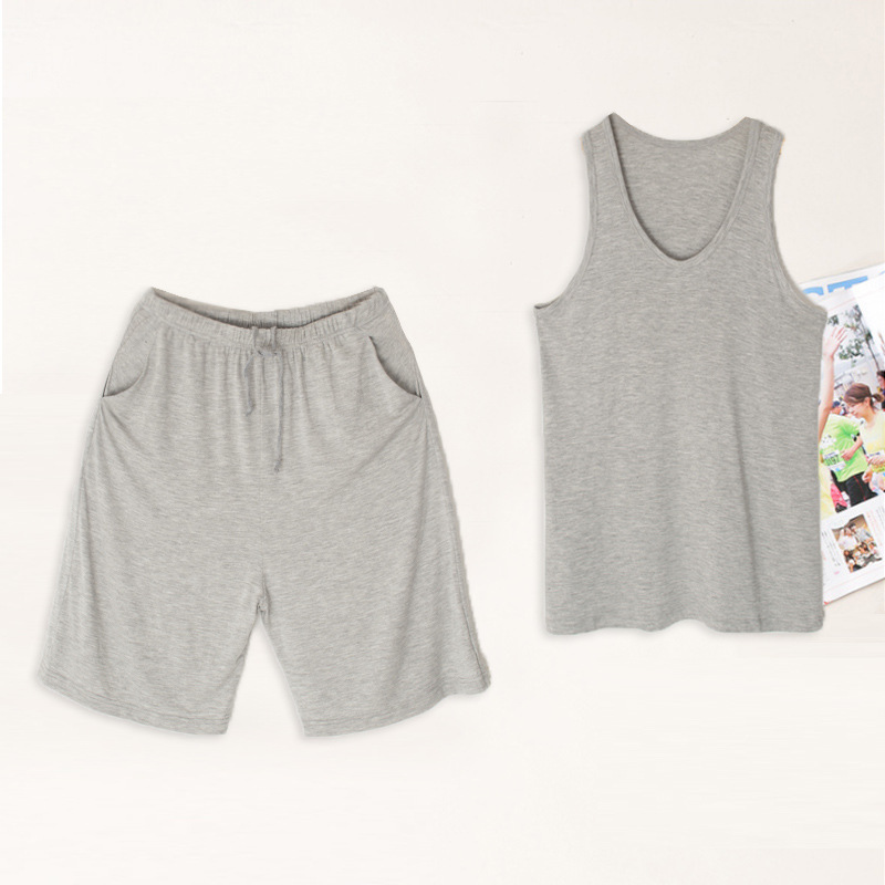 man vest Two suit modal motion jacket full marks shorts Can be customized Home Bodybuilding support customized