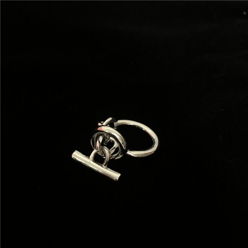 Korea's  Creative Word Buckle Chain Fashion All-match Ring display picture 3