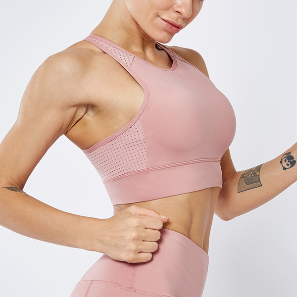 fitness jacket mesh breathable sports vest Nuxia earthquake-proof high-intensity sports bra