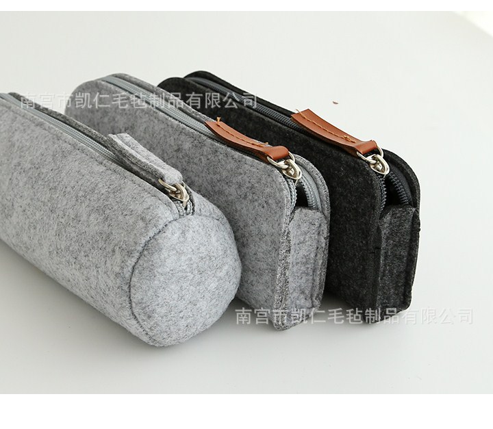originality felt Pencil bag High-capacity felt children Stationery bags pen container Pencil box Promotional Gifts Customizable