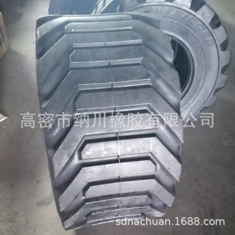 工程机械登高机升降机轮胎33*15.5-16.5 R4花纹宽装载机轮胎批发