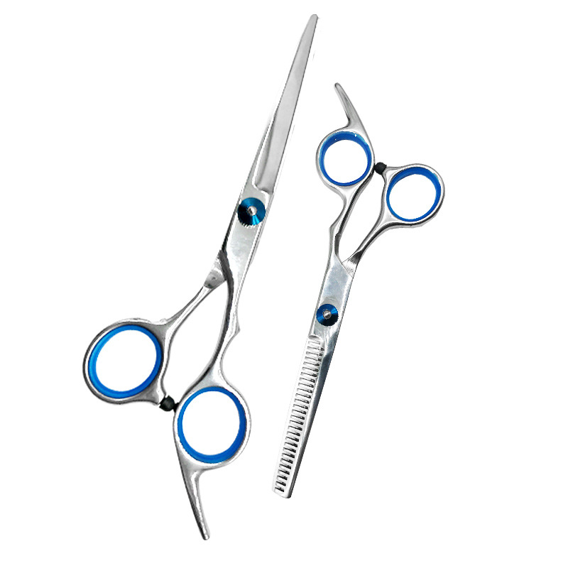 Ciseaux dentaires plats à effiler, ensemble d'outils de coiffure en acier inoxydable pour adultes_voghion.com