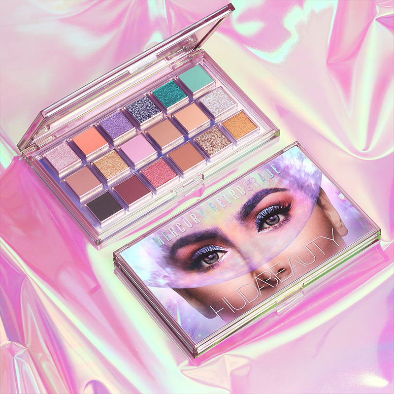 HUDA BEAUTY new pattern 18 Color mercury Retrograde eye shadow disc ins Ultra-fire Mashed Potato Immortal Eye shadow quality goods