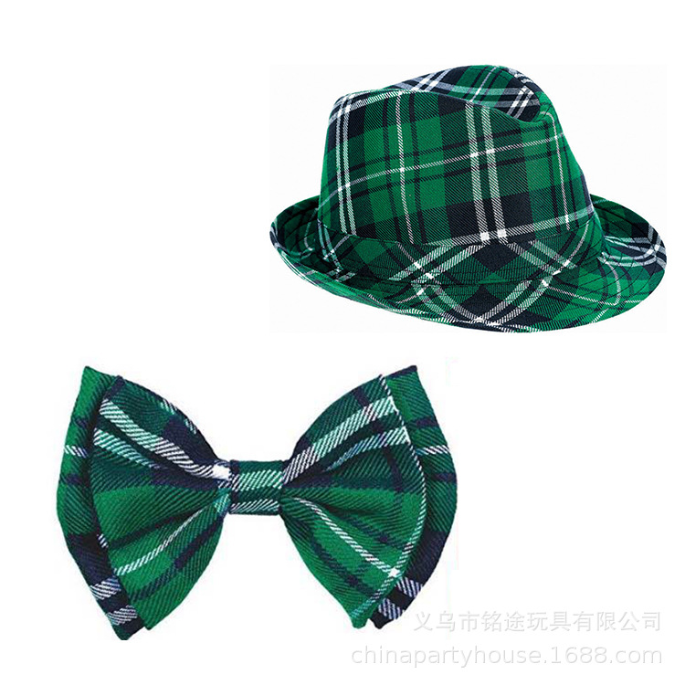 IR5136 Green Plaid Hat