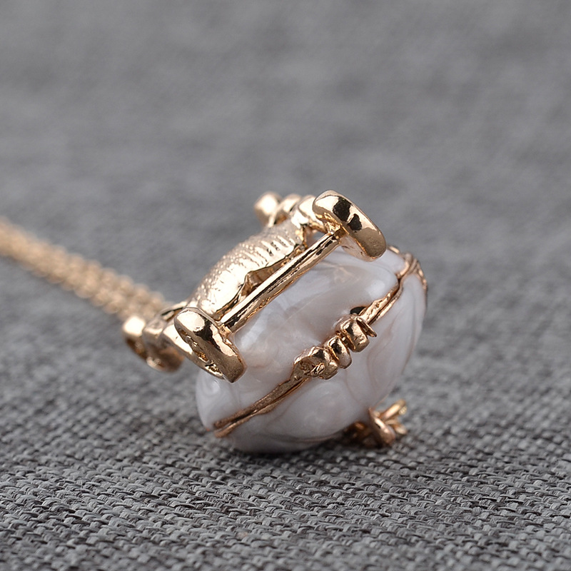 Fashion magic pumpkin car alloy necklace clavicle chain accessories hot sale