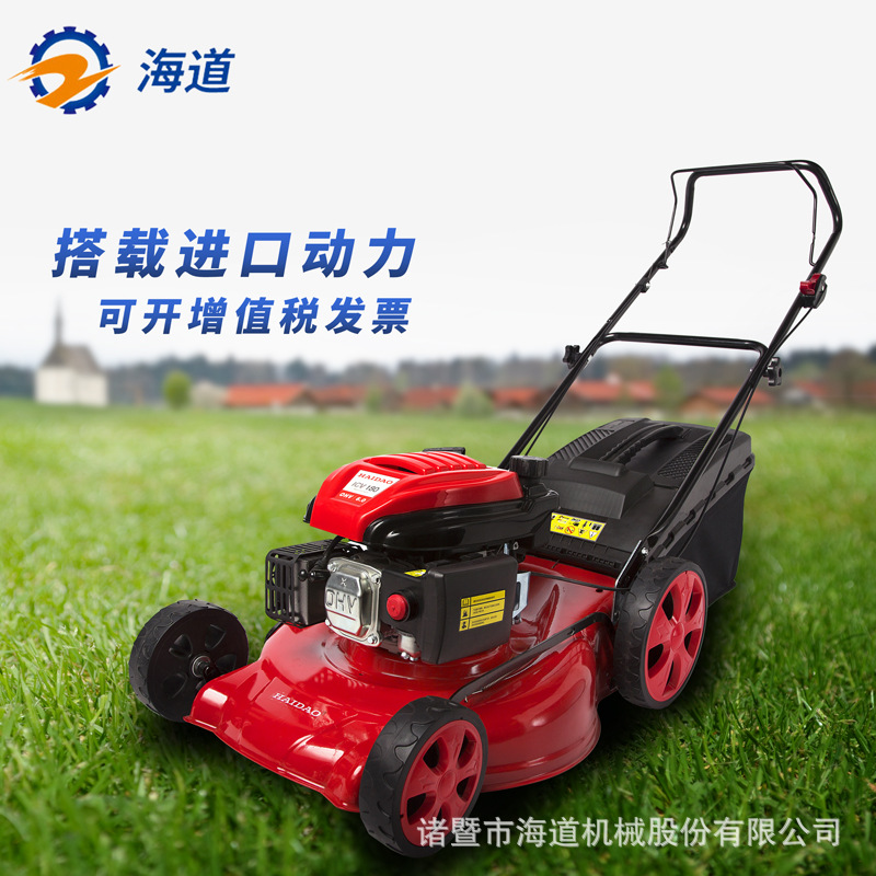 海道20寸草坪机手推式汽油割草机打草机5台起批
