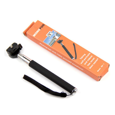 工厂zo7-1送U型夹子gopro配件转接头直播架monopod自拍棒