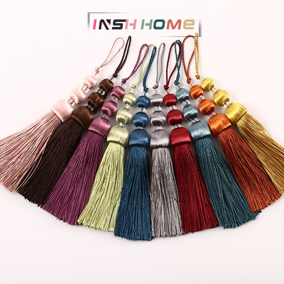 现代简约葫芦流苏小吊球厂家供应 适用于窗帘桌旗抱枕现货批发|ru