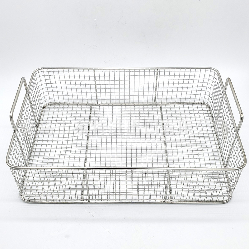 Factory direct sales of stainless steel oil-frying baskets, American fast food, French fries, fried chicken, oil-draining spatula, hamburger oil-draining baskets detail image 3