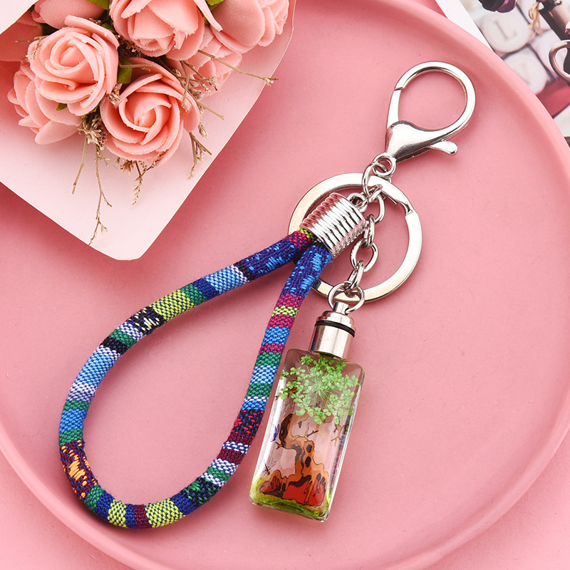 Creative Dried Flower Plant Cotton Rope Keychain Wholesale Nihaojewelry display picture 8