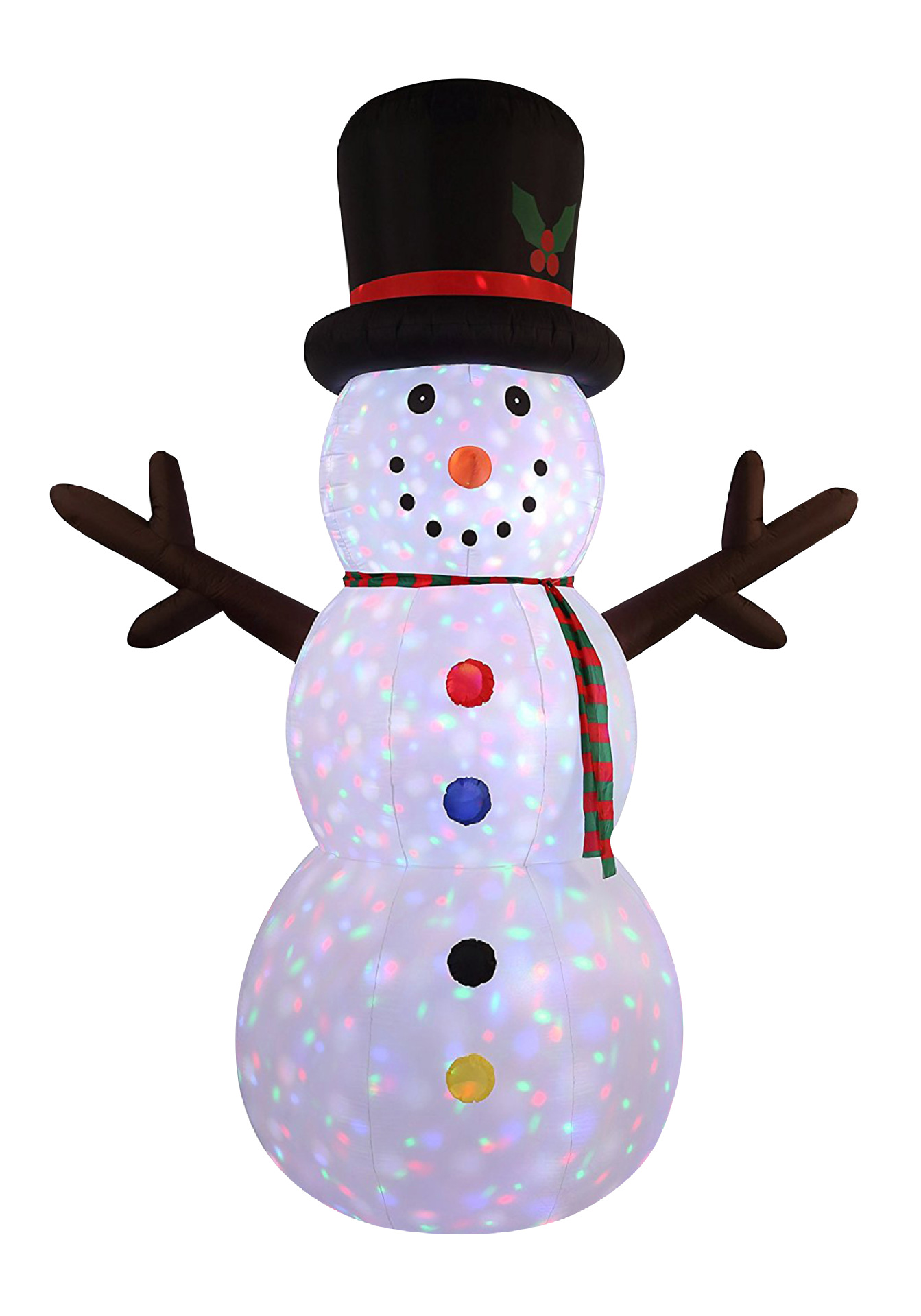 全优能圣诞装饰3米充气圣诞老人模型标识牌LED等发光人偶气模批发