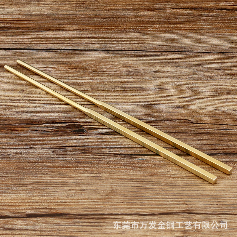 铜方筷实心碗圆筷子佛具供佛用品餐具厂家批发黄铜筷子家居中式-阿里巴巴