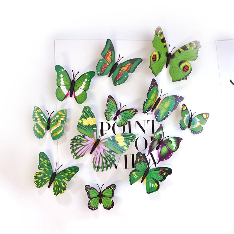 3D наклейки на стену с бабочками Моделирование украшения стены с бабочками Креативные домашние поделки Большие в наличии
