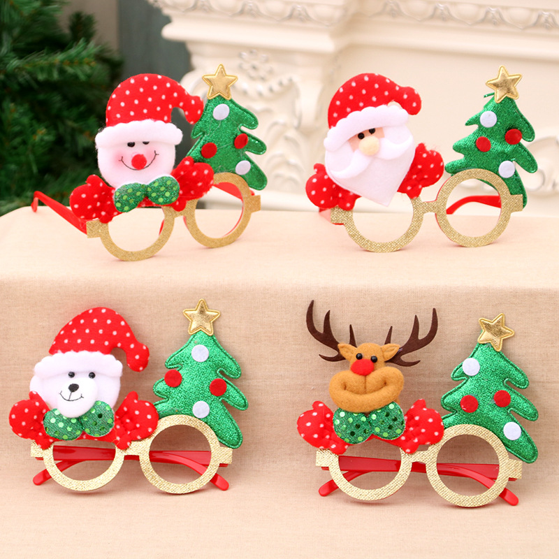 New glasses cartoon antlers old people C...