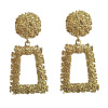 Metal earrings, European style, wholesale