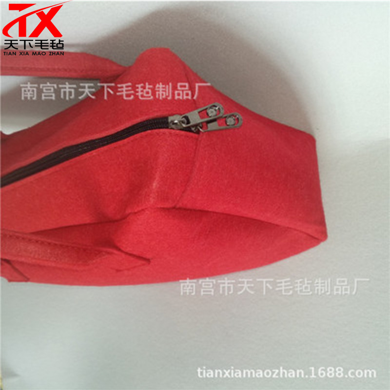 毛毡布手提包毛毡袋子 简约毛毡收纳包毛毡文件