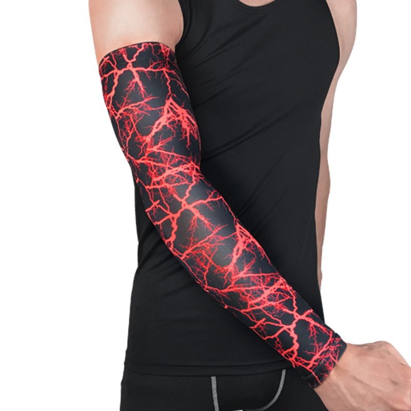 跨境篮球护臂透气长护手肘套户外防晒袖骑行登山健身运动护具代发