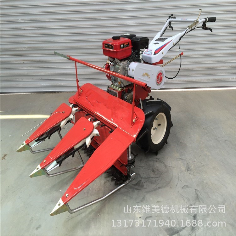 热销多功能四轮带动割台 艾草玉米割晒机辣椒割晒机省时省力