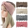 Wavy knitted elastic headband, hair accessory handmade for face washing, helmet, European style, Korean style