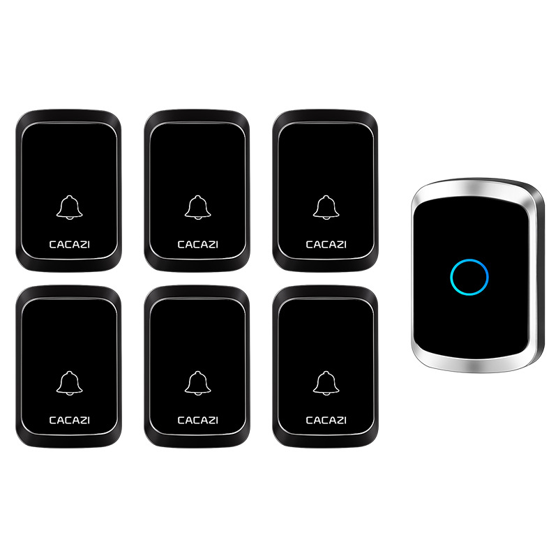 远距离无线门铃智能遥控电子门铃无线家用六拖一接收不用电池呼叫