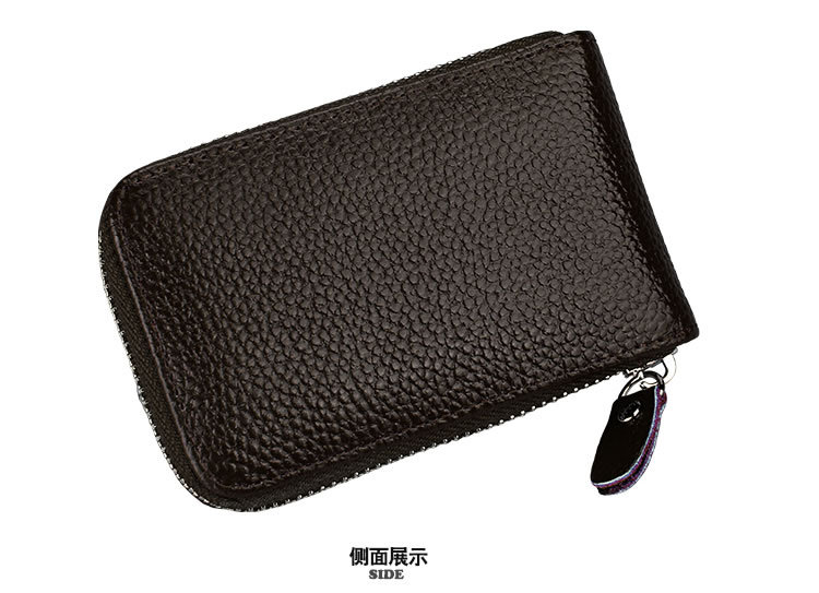 60g Weight Zipper Closure Type Business Occasion Genuine leather Material Solid Color Pattern Unisex Gender Coffee, Royal Blue, Orange, Dark Blue, Pink, Purple, Red, Green, Yellow, Black Color Unisex Solid Color Genuine Leather Coffee Royal Blue Orange Zipper Card Holders 41