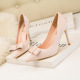9288-50 han edition fashion show thin delicate fine with suede pointed bow with high heels for women's shoes single shoes