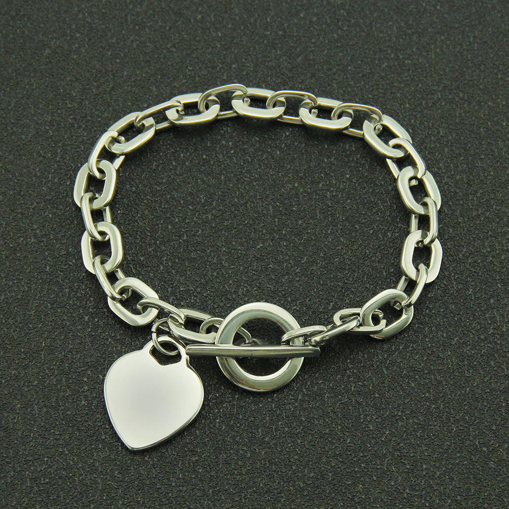 Geometric glossy fashionable bracelet for men and women stainless…