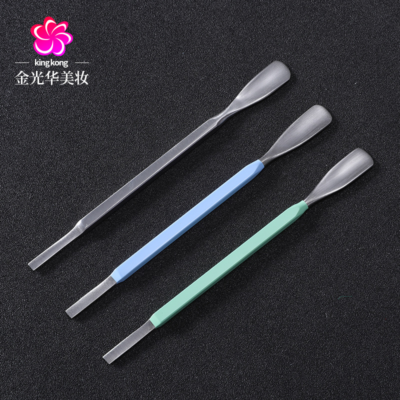 Double-sided exfoliating manicure tools set stainless steel for…