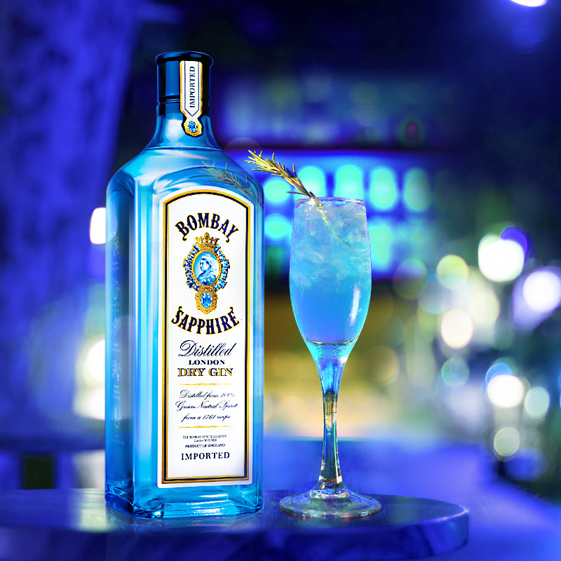 洋酒孟买蓝宝石金酒毡酒琴酒bombay Sapphire Gin杜松子酒 阿里巴巴
