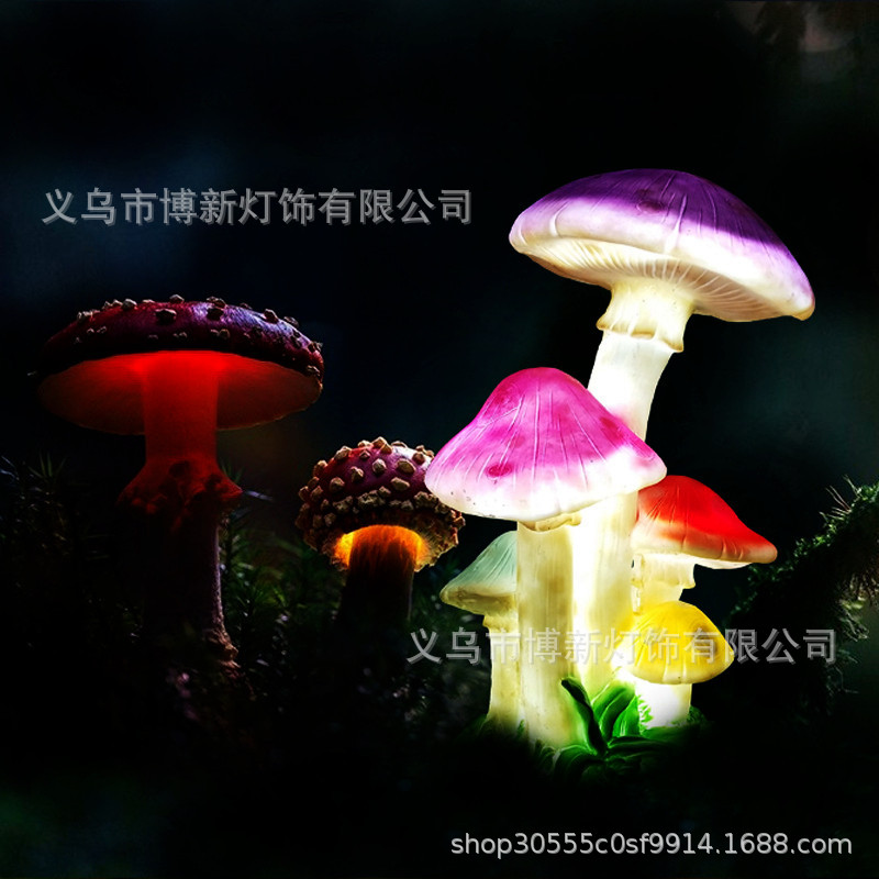 Cross-border supply LED mushroom lighting fixtures, outdoor waterproof creative animal-shaped lights, landscape courtyard park ornaments detail image 14