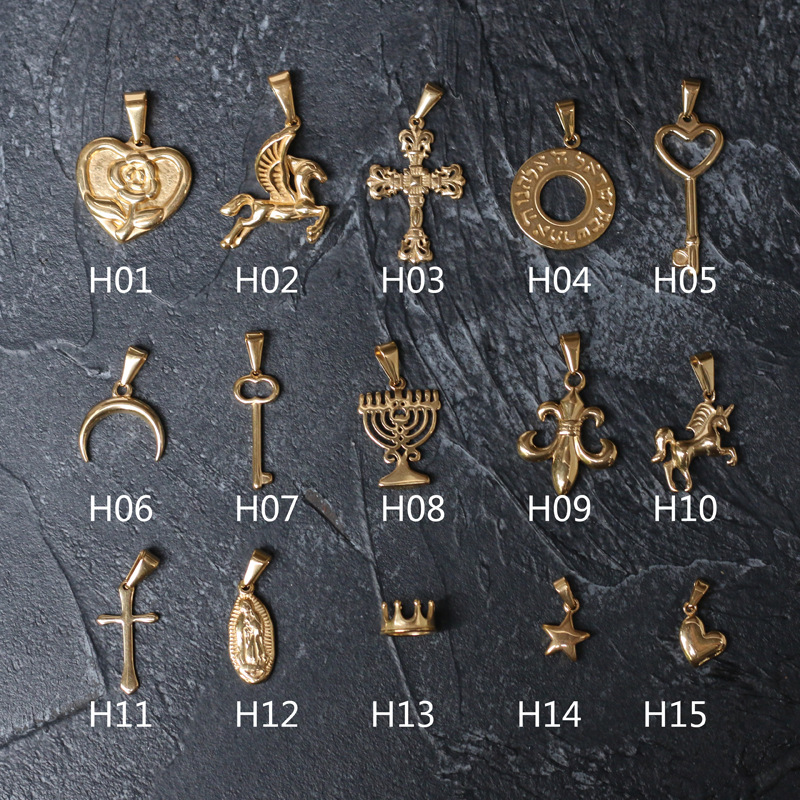 DIY Jewelry Accessories Classification 304 Stainless Steel PVD Coated Real Gold Plated Geometric DIY Jewelry Accessories