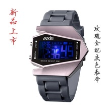 二代升级防水多功能闹钟电子战斗机飞机手表时尚个性七彩情侣手表