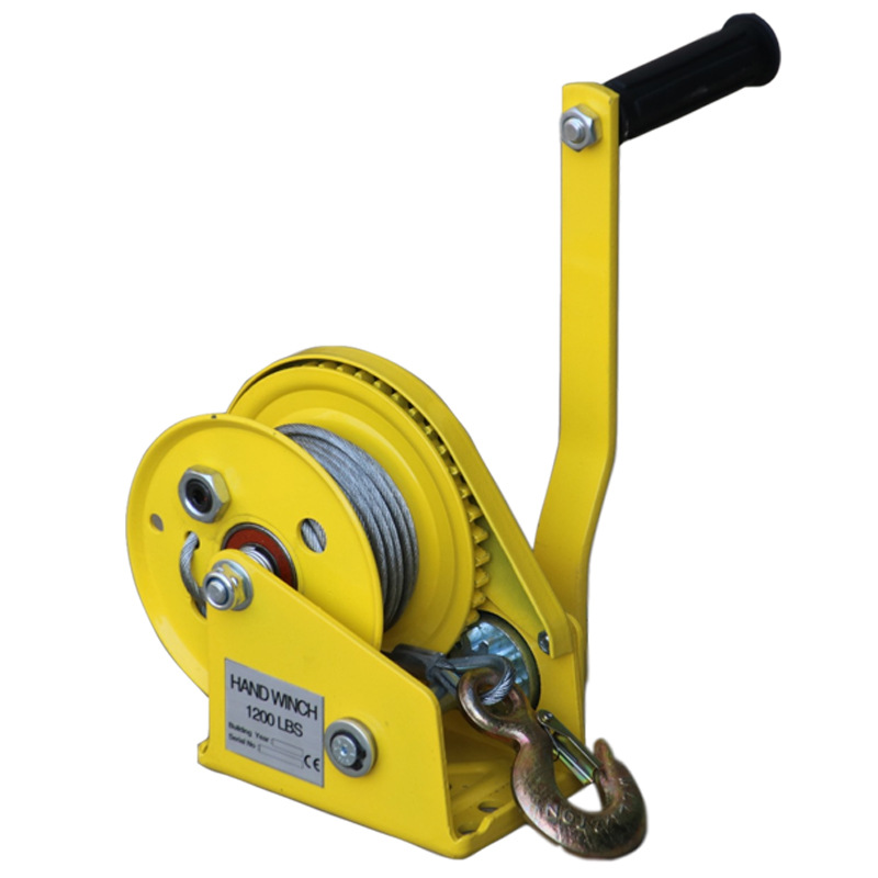 2600磅手动绞盘手摇卷扬机带自锁刹车手摇绞车厂家跨境专供