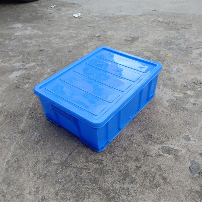 4#餐饮箱带盖410*305*155MM红色塑胶框消毒碗筷专用塑胶箱厂家